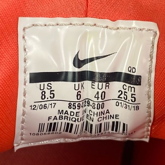 Nike Women's Air Huarache Run SE Rush Coral sneaker shoe size 8.5 - Picture 7 of 8